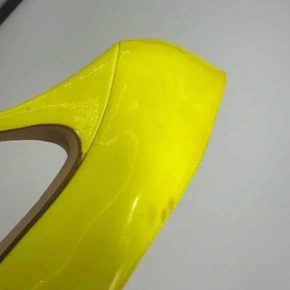 Kate Spade New York Women’s Yellow Heels Size 8 Shoes - Picture 6 of 9